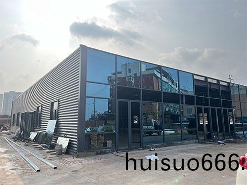 鋼結構廠房施工現場