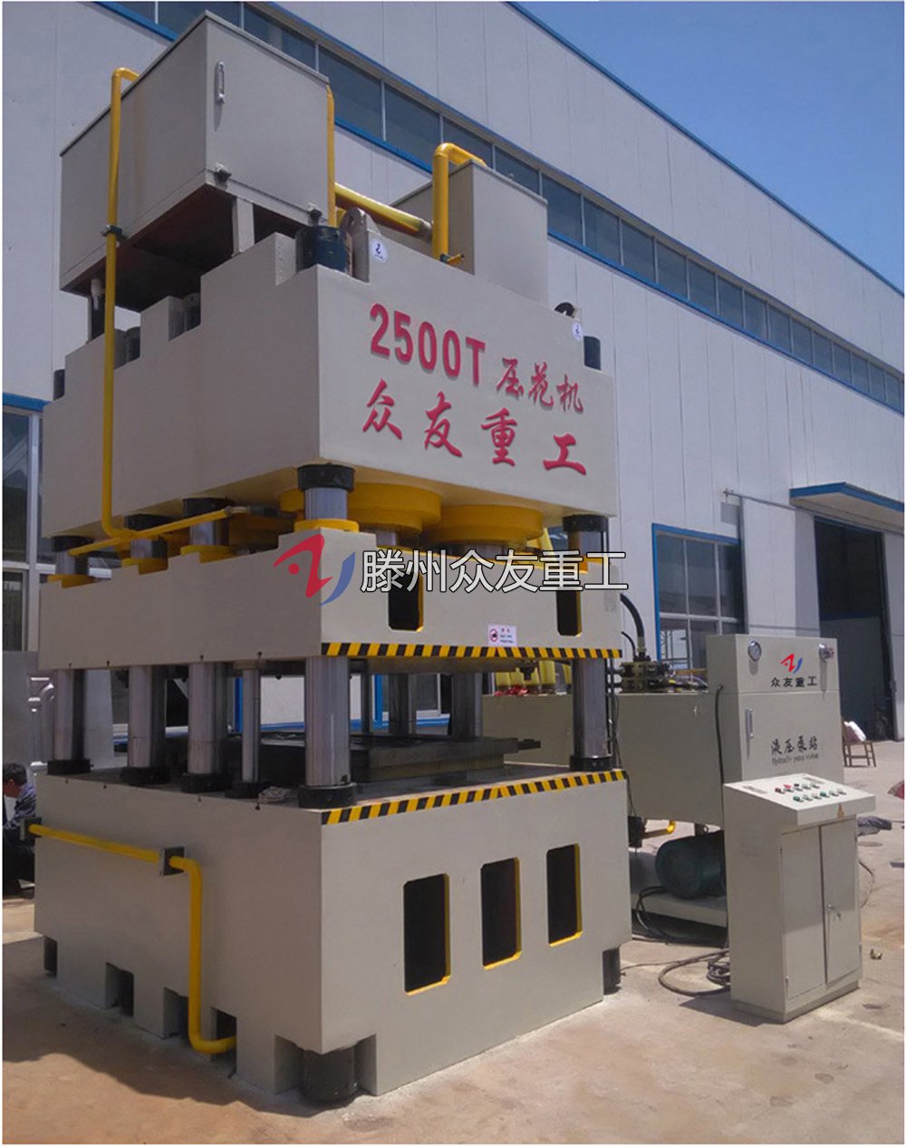 2500T門麵(mian)壓蘤(hua)液壓(ya)機