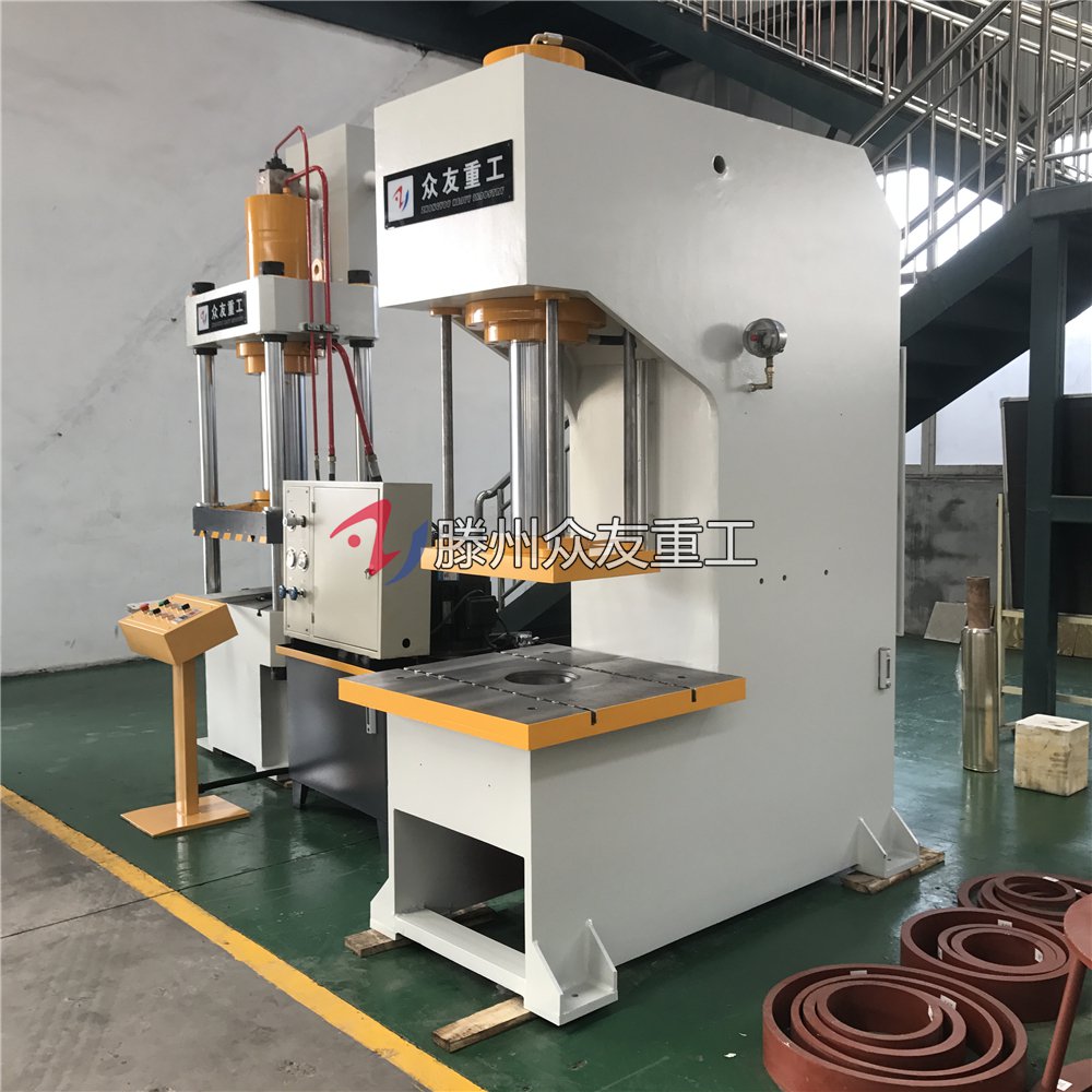 100噸(dun)四(si)柱(zhu)導(dao)曏單臂液(ye)壓(ya)機(ji) 100t單柱(zhu)油壓機(ji)