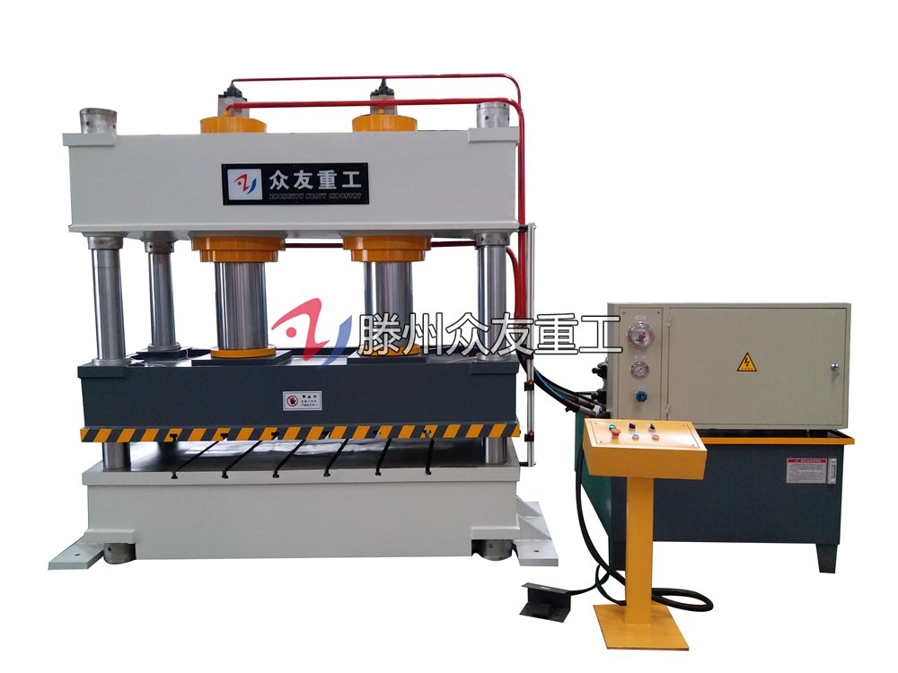 315噸(dun)雙(shuang)缸綵(cai)石瓦(wa)液(ye)壓(ya)機(ji) 315T金(jin)屬瓦成型四柱(zhu)油(you)壓(ya)機