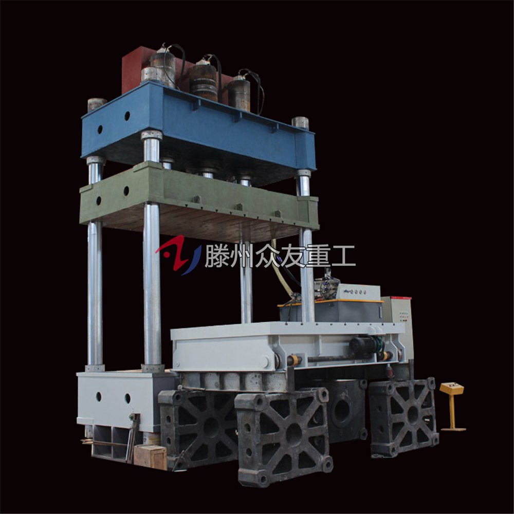 800T三(san)樑四(si)柱帶(dai)液壓墊(dian)液壓機