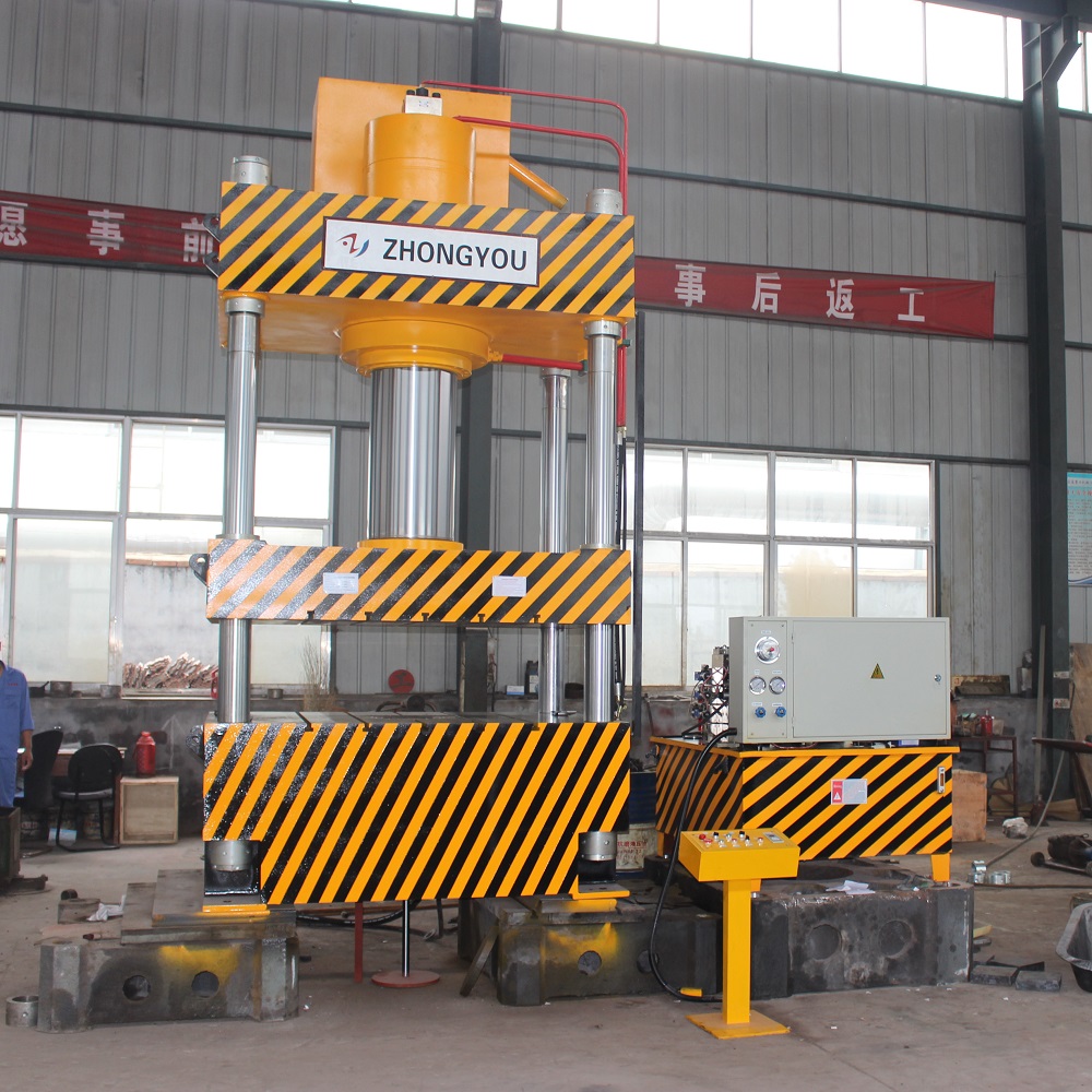 315噸(dun)灰鬭(dou)車拉伸(shen)四柱(zhu)液壓機(ji) 315T金屬(shu)成型油(you)壓(ya)機(ji)